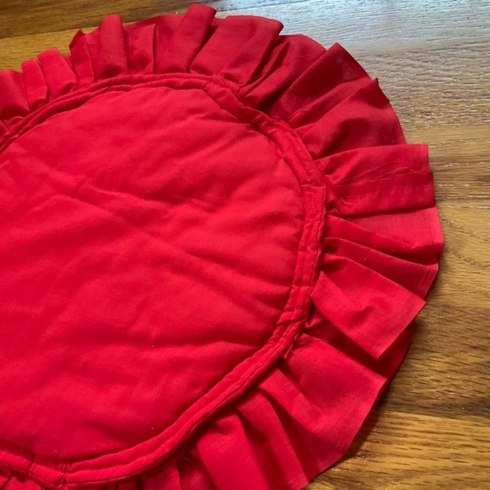 Vintage Handmade Strawberry Shortcake Trivet Doily 70s Tweecore Fruit Kitschy - Picture 4 of 4